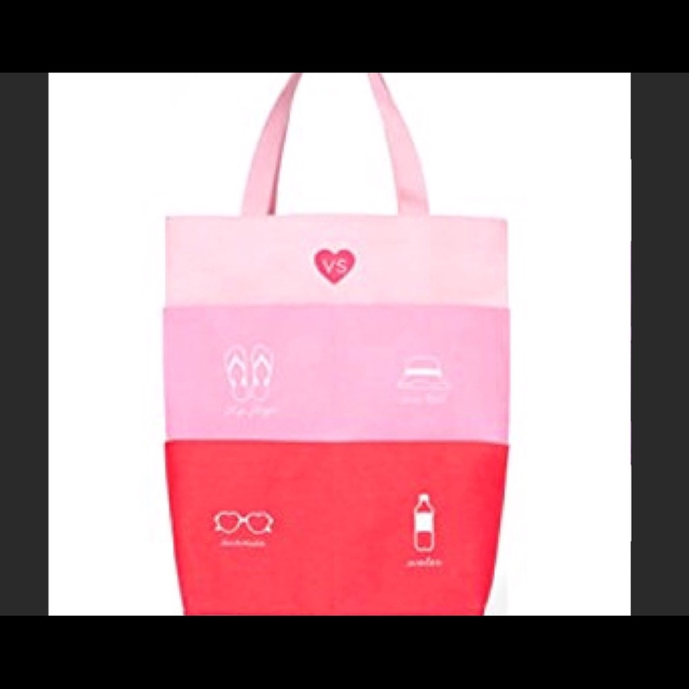 New Victoria’s Secret pink 4 pocket tote/beach bag - Picture 1 of 4
